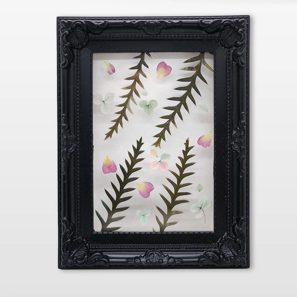 Herbier mural hortensia pour décoration intérieure, fait main artisanalement