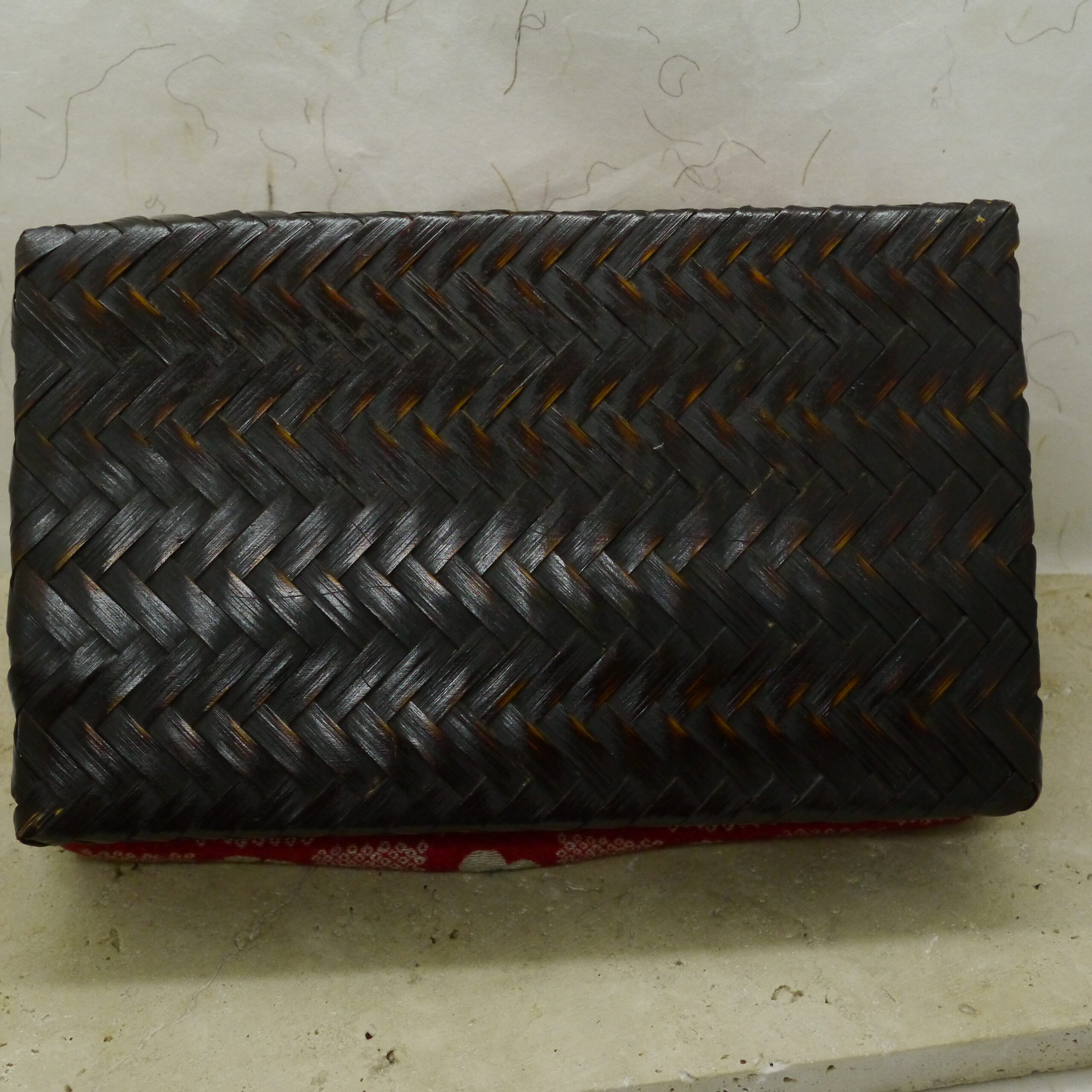 Partie en bambou d'un sac japonais