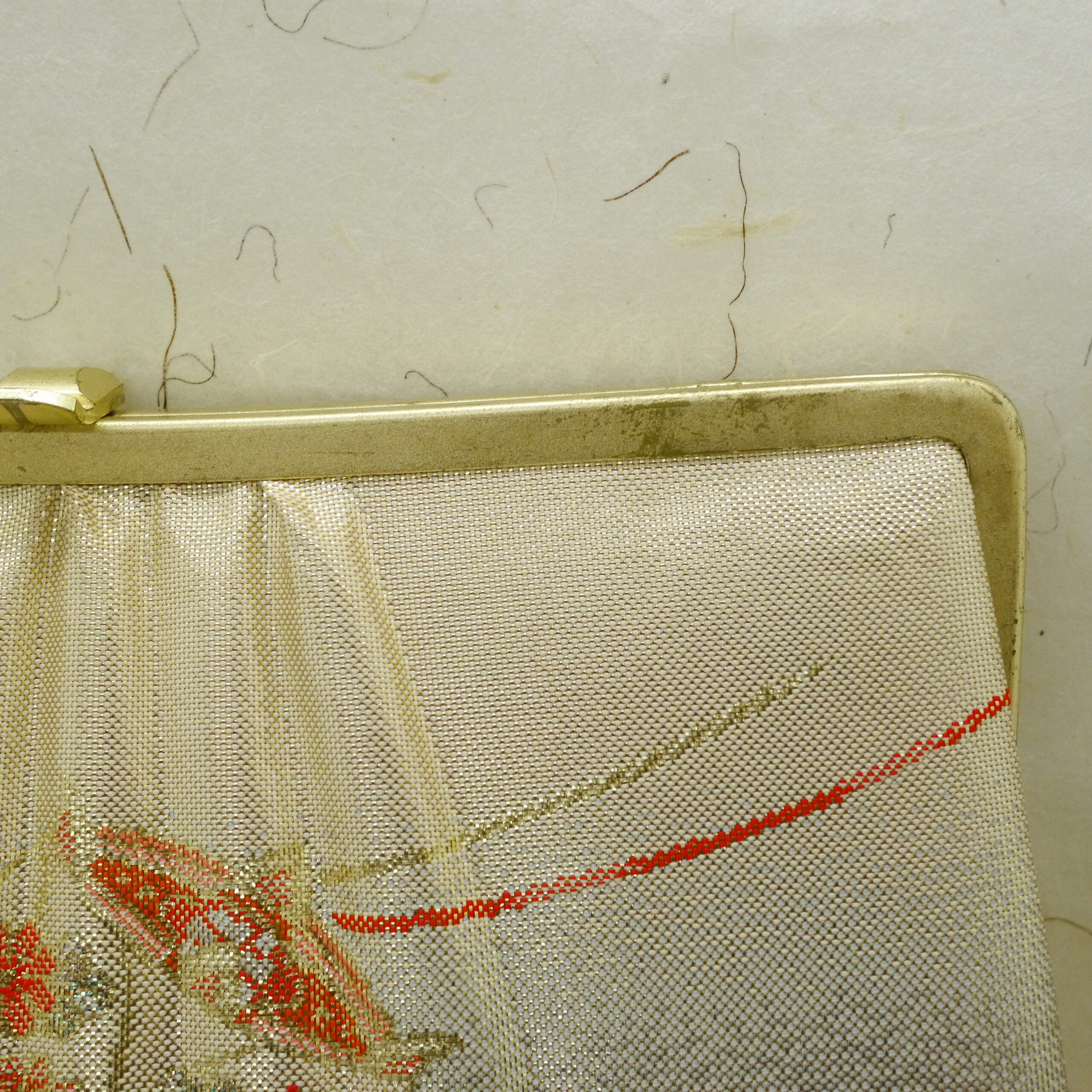 Coin supérieur droit d'un sac japonais