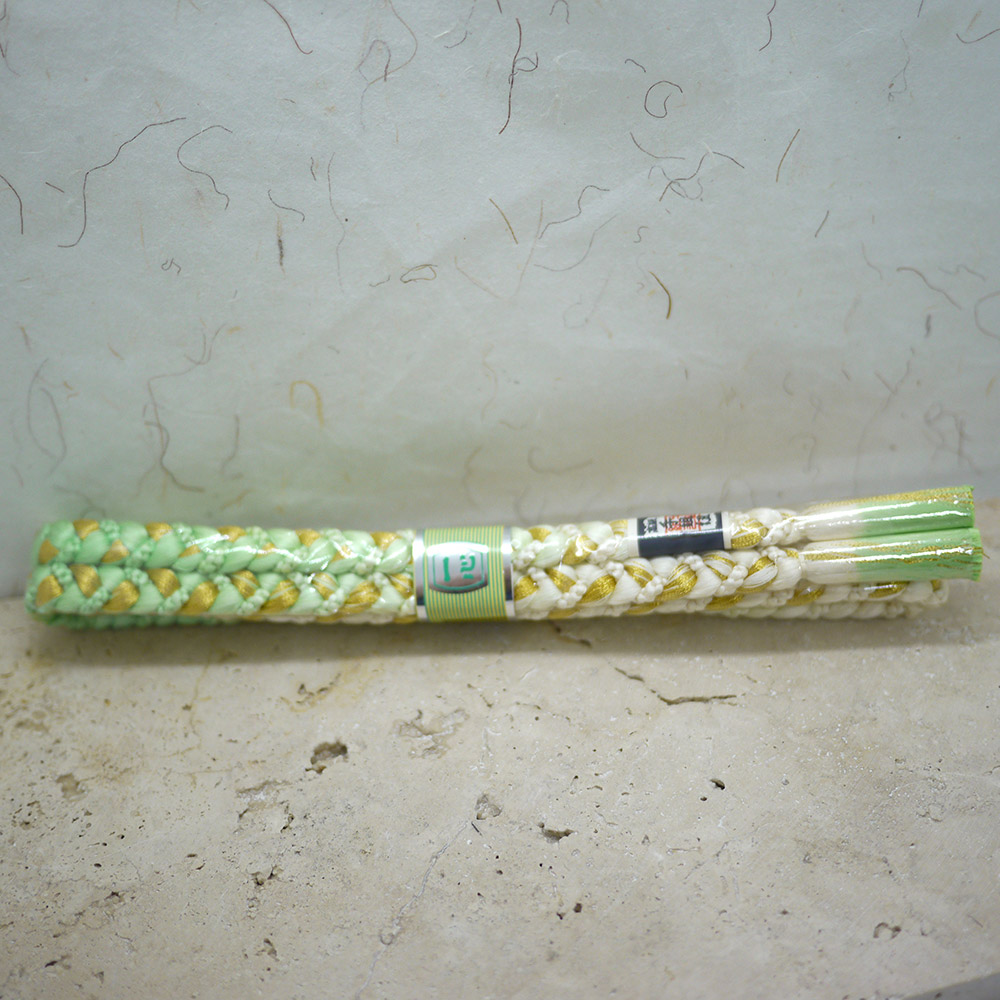 Obijime japonais en soie tressé à la main