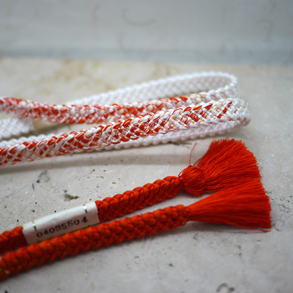 Cordon en soie japonais vintage chiné en brocante