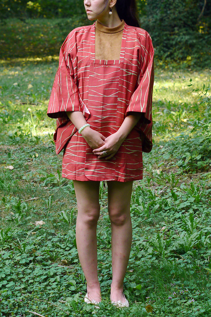 Haori japonais fait artisanalement à la main par un artisan