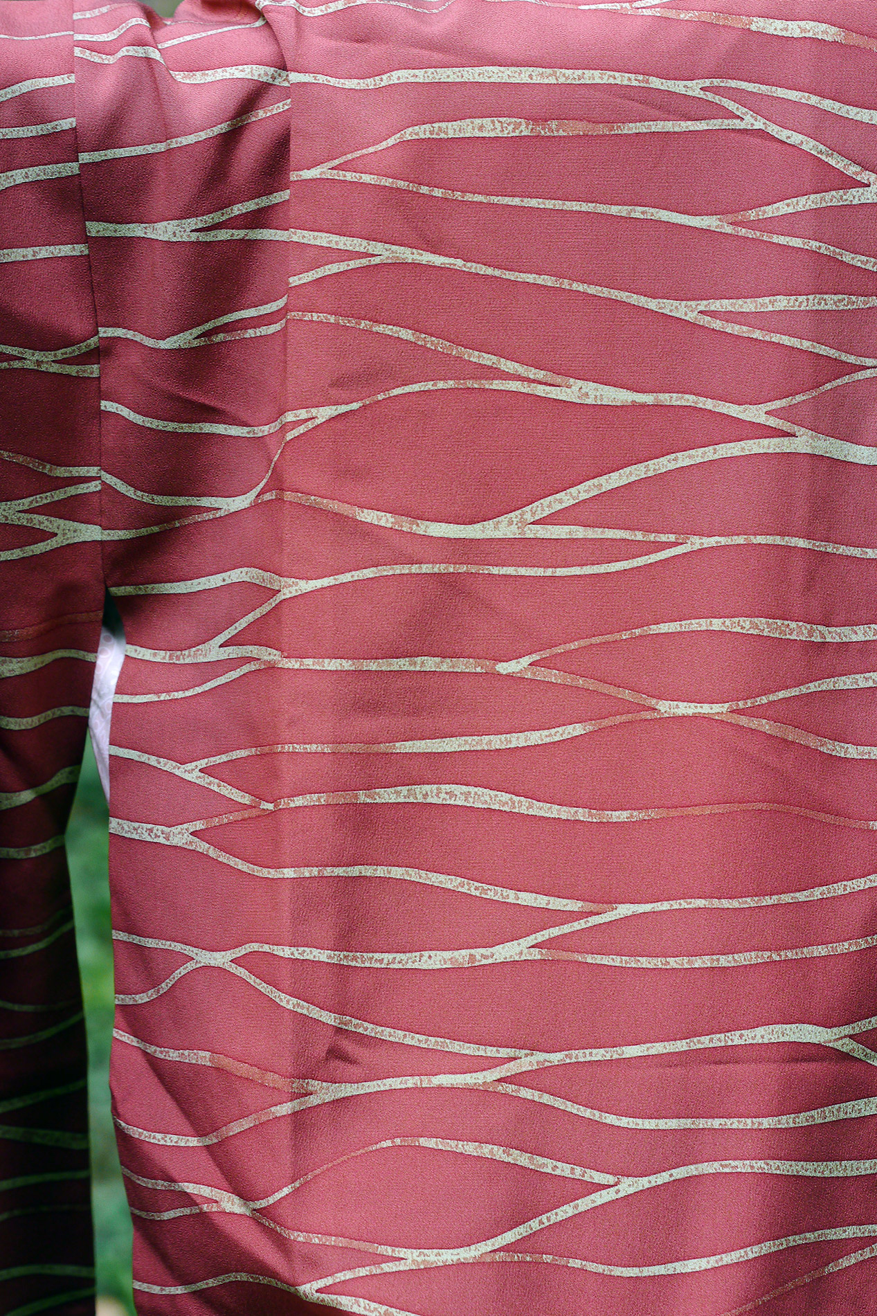 Photo d'une manche de michiyuki de type kimono