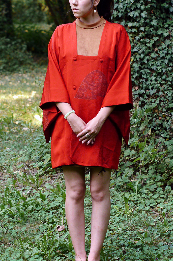 Veste en soie vintage